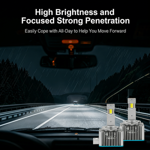 Lampadina LED per Fari Serie <span class=keywords><strong>D</strong></span>, 38000LM 130W, 30 LED Importati, Plug and Play, Luce Super Luminosa e Concentrata 6000K - Product Image 3