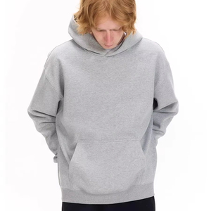 Sudaderas Unisex Holgadas de Algodón Grueso de 350g con Capucha, Logotipo Personalizado Serigrafiado, 100% Teñido Liso, Transpirable, para Invierno - Product Image 4