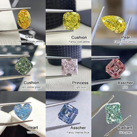 Diamant de laboratoire bleu Goldleaf IGI/ Report 1CT 2CT 3CT DEF VVS CVD HPHT taille Radiant CN pour la fabrication de bijoux