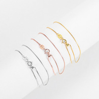 Bracelet en argent sterling 925, accessoires de bijoux, combinaison de charmes DIY tendance, plusieurs tailles, chaîne serpent, chaîne croisée, chaîne boîte