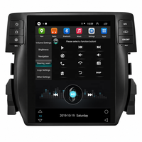 Autoradio multimédia 10,4 pouces, autoradio stéréo, lecteur MP3, écran tactile Tesla, DSP, navigation GPS pour Honda Civic 2016-2019