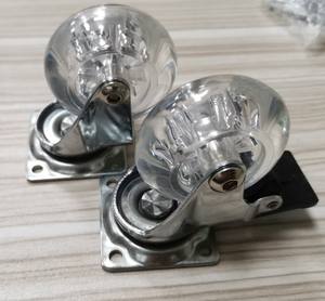 <span class=keywords><strong>Roulettes</strong></span> pivotantes en gel transparent Pu 50 mm 2 pouces, amovibles, <span class=keywords><strong>pour</strong></span> chaise de bureau, petites <span class=keywords><strong>roulettes</strong></span> - Product Image 5