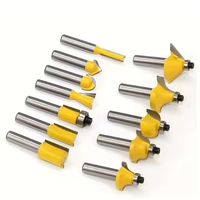 12 pièces 8mm tige bois routeur Bit ensemble fraise outils pour sculpture coupe gravure projets de travail du bois