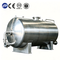 Tanque de Almacenamiento de Líquidos Sanitarios de Acero Inoxidable a Prueba de Explosiones de 1000L, Sensor de Nivel, Certificación CE ISO, Recipiente a Presión, Ahorro de Energía