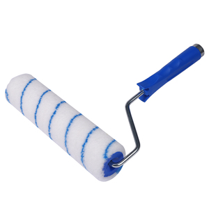Rouleau de peinture en nylon rayé bleu de haute qualité de 10 pouces, personnalisable avec support OEM pour la peinture murale DIY et de qualité industrielle - Product Image 3