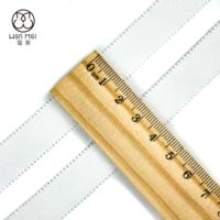 Bande élastique en nylon et spandex, bordure picotée blanche, douce, haute élasticité, pour lingerie, sous-vêtements et maillots de bain