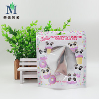 Sachets personnalisés bombes de bain soda Pochette debout Emballage transparent de puces cosmétiques Impression de sacs recyclables à faible coût avec fenêtre