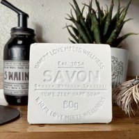 Savon de Marseille Écologique de Qualité Premium, Parfumé Naturellement, Personnalisé, Bleu Clair et Vert, pour Salles de Bain – Vente en Gros