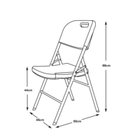 Chaise pliante d'extérieur en plastique pour événements et mariages, vente en gros du fabricant, idéale pour la location