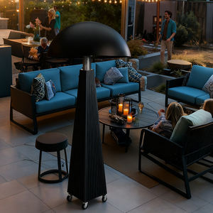 Chauffage au <span class=keywords><strong>gaz</strong></span> portable d'<span class=keywords><strong>extérieur</strong></span> 1000KW à flamme, <span class=keywords><strong>lampe</strong></span> de sol mobile au GPL pour usine, vente chaude - Product Image 4