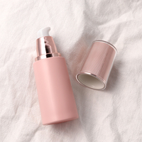Bouteille ronde en verre cosmétique 30g 50g 30ml 40ml 60ml 80ml 120ml ensemble de pot de crème de soin de la peau avec pompe à lotion