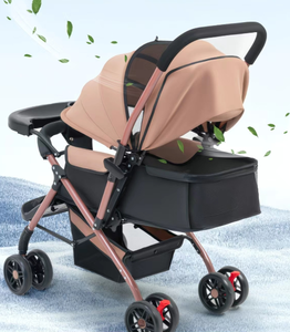 Cochecito de Bebé Bidireccional con Amortiguación de Impactos, Plegable con un Clic, para Sentarse y Recostarse, para Recién Nacidos, Carrito de Mano para Exteriores, 4 Ruedas, 20 KG - Product Image 2
