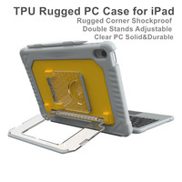 Nouvelle coque clavier intelligente pour iPad, détachable, antichoc, avec trackpad, deux supports réglables et support pour stylet