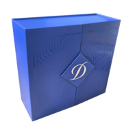 Caja de Regalo de Cartón Rígido de Doble Apertura con Solapa Biodegradable de Lujo Personalizada, con Cierre Magnético Lateral de Dos Piezas para Almacenamiento de Velas