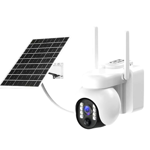 Caméra solaire d'extérieur 4G à <span class=keywords><strong>batterie</strong></span> en mode vidéo permanent Caméra CCTV PZT à carte SIM Wifi avec détection humaine PIR Caméra à vision nocturne - Product Image 3