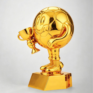 Trophée de football en polyrésine de haute qualité en gros, trophée de football en forme de ballon, thème sportif, à vendre - Product Image 2