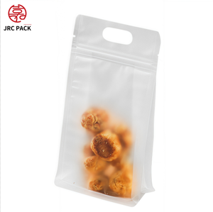 Nhà Máy Trực Tiếp Xách Tay Tám Mặt Trong Suốt Bao Bì Thực Phẩm Frosted Matte PE Túi Nhựa Cho Trái Cây Sấy Khô Dưa Đường 100Pcs - Product Image 4