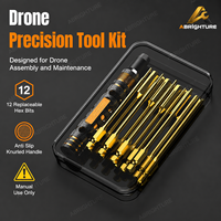 Kit d'outils de tournevis hexagonaux pour voiture RC, 1.5 2.0 2.5 3.0mm, embouts hexagonaux revêtus de titane, poignée en nid d'abeille, étui de rangement, ensemble de réparation de précision