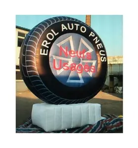 广告装饰用带标志充气模型的定制充气轮胎模型