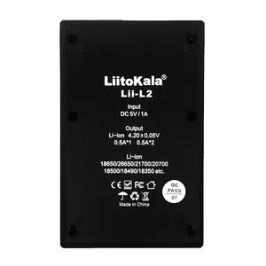 LiitoKala Lii-L2 18650 <span class=keywords><strong>chargeur</strong></span> de batterie pour 3.7V 26650 21700 20700 20650 18500 18490 18350 <span class=keywords><strong>CR123A</strong></span> <span class=keywords><strong>chargeur</strong></span> de batterie <span class=keywords><strong>Rechargeable</strong></span> - Product Image 2