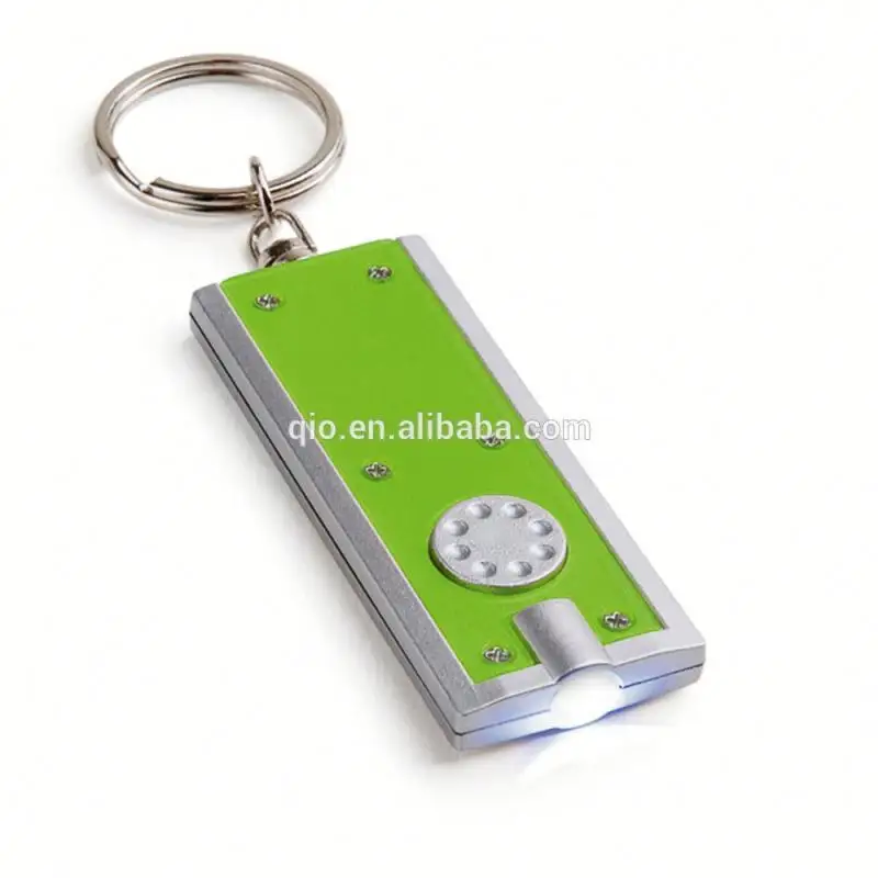 promotion led light flash keychain and keyring and key tag