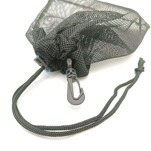 Tùy Chỉnh Nylon Lưới Giặt Dây Kéo Tote Túi Bãi Biển Bơi Đồ Chơi Bóng Thiết Bị Thể Thao Lưu Trữ Kéo Chuỗi Pouch Với Carabiner Clip - Product Image 4