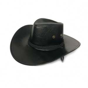 Sombreros Estilo Vaquero Americano, Imitación Cuero, con Banda Absorbente, para Actividades al Aire Libre, Viajes, Hombres y Mujeres, Z-19122715, 5-8 Días - Product Image 1