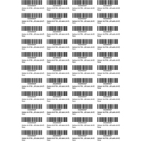 Kertas terintegrasi A4 kosong cetak kustom alamat pengiriman FBA kertas Label lengket untuk Printer Laser/Inkjet