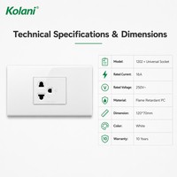 Prise murale haute capacité 16A 250V, multiprise modulaire 3 broches dissimulée 120 points de sortie multi-pays, panneau PC anti-effraction pour appartement