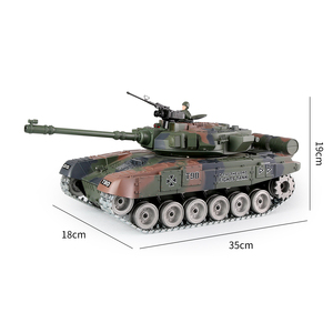Modèle de char <span class=keywords><strong>russe</strong></span> <span class=keywords><strong>T90</strong></span> PRO en métal à l'échelle 1:18, prêt pour le combat, chars télécommandés avec fonctions de tir de balles PP et d'eau, fonctions de fumée, piles RC - Product Image 6