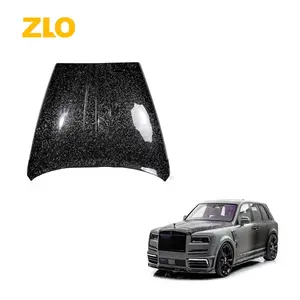 ZLO车身零件前发动机罩锻造干碳纤维宽体MSY型发动机罩，用于劳斯莱斯Cullinan发动机罩