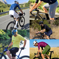 Darevie Custom 5 couleurs, short de cyclisme sans couture une pièce, short de cyclisme à bretelles, pantalon de vélo haute élasticité 4 directions, avec coussinet EIT Italie