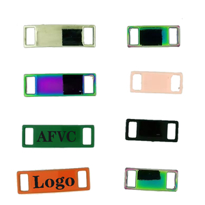 Accessoires de chaussures à logo personnalisé Fermoir à chaussures en métal Fermoir à lacet carré pour baskets - Product Image 2