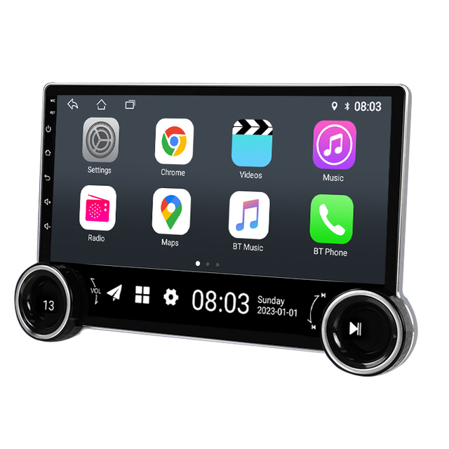 Universal 2K Screen Android13 Double Knob Car Multimedia Player TS7 RDS Car Play Car Radio Auto Stereo