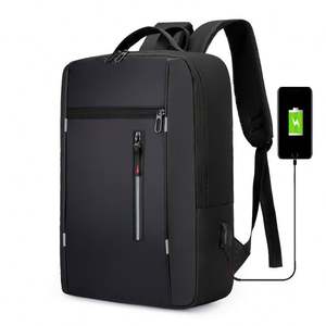 Laptop <b>Backpack</b> Bag Large Capacity Multifunction Soft Fashion <b>Black</b> Waterproof - Product Image 1