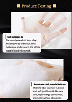 Masque facial en feuille de lait pour le soin de la peau du visage, hydratant et nourrissant à l'acide hyaluronique, blanchissant en profondeur, marque privée PUQIANNA Mcocrdc