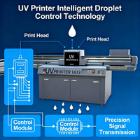 Imprimante jet d'encre à plat UV de taille 1613 I3200/XP600/i1600/TX800 pour l'impression de badges couleur, de métal, de verre, d'autocollants, de panneaux en PVC