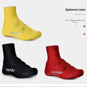 Cubiertas elásticas para zapatos de <span class=keywords><strong>Ciclismo</strong></span> de bicicleta de montaña de <span class=keywords><strong>invierno</strong></span> directas de fábrica para zapatos de bloqueo de bicicleta de carretera Unisex polar térmico - Product Image 1