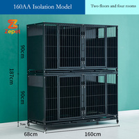 Grandes cages modulaires de luxe pour chiens, pour hôtels et pensionnats pour animaux, multifonctionnelles, avec personnalisation 3D