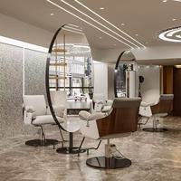 Miroir double face K Popular avec éclairage, idéal pour les salons de coiffure, y compris les zones de permanente et de coloration