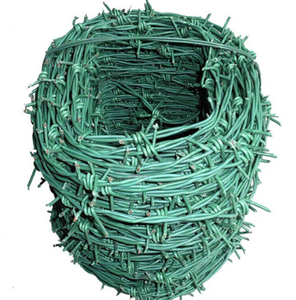 Fil barbelé métallique thermolaqué antivol pour la sécurité des clôtures - Product Image 1