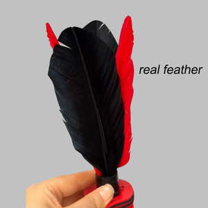 Volant de plage professionnel H21cm en plumes d'oie, 5 couches de caoutchouc, léger, écologique, haute durabilité, pour le jeu de Jianzi chinois - Product Image 2