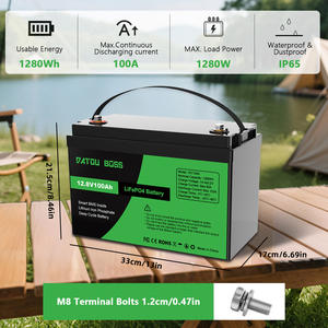 Аккумулятор LiFePO4 12В 100Ач, глубокого разряда, со встроенной BMS, срок службы 5 лет, для автодомов, солнечных панелей, троллинговых моторов, кемперов. В наличии на складе в ЕС, без налога. - Product Image 5