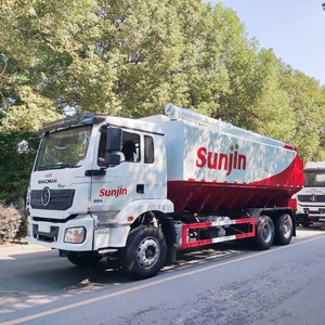รถบรรทุกขนส่งอาหารสัตว์แบบเป็นชุด ขนาด 30 ลูกบาศก์เมตร ยี่ห้อ Shacman 6x4 ราคาโรงงาน ขาย - Product Image 5