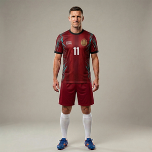 Kit Calcio Personalizzabili Direttamente dalla Fabbrica, Maglie a Maniche Corte, Taglie Grandi, Tute Sportive da <span class=keywords><strong>Uomo</strong></span>, Set Uniformi da Calcio Personalizzate - Product Image 5