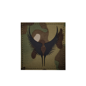 Patch d'ailes tactiques en nylon réfléchissant IR à double aile, motif <span class=keywords><strong>oiseau</strong></span> animal, à coudre sur les vestes et les épaules, DIY - Product Image 3