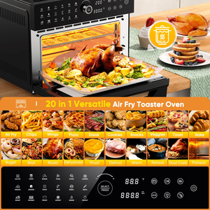 Pantalla táctil multifunción + perilla operación freidora de aire tostadora eléctrica doméstica 18 <span class=keywords><strong>en</strong></span> 1 30L horno freidoras de aire - Product Image 6