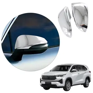 ABS decoración de coche puerta lateral espejo retrovisor cubierta marco pegatina accesorios Kits de carrocería para Toyota INNOVA 2023