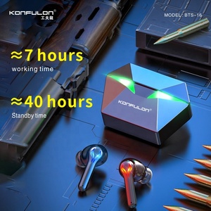 Konfulon – écouteurs et écouteurs sans fil <span class=keywords><strong>2022</strong></span>, casque de jeu TWS à LED pour téléphone - Product Image 5