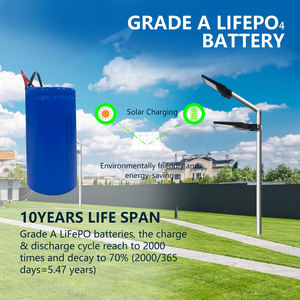 Farolas solares de alta calidad de 6200 lúmenes LED con luces de carretera impermeables y sensor de movimiento <span class=keywords><strong>para</strong></span> puertas de jardín - Product Image 4